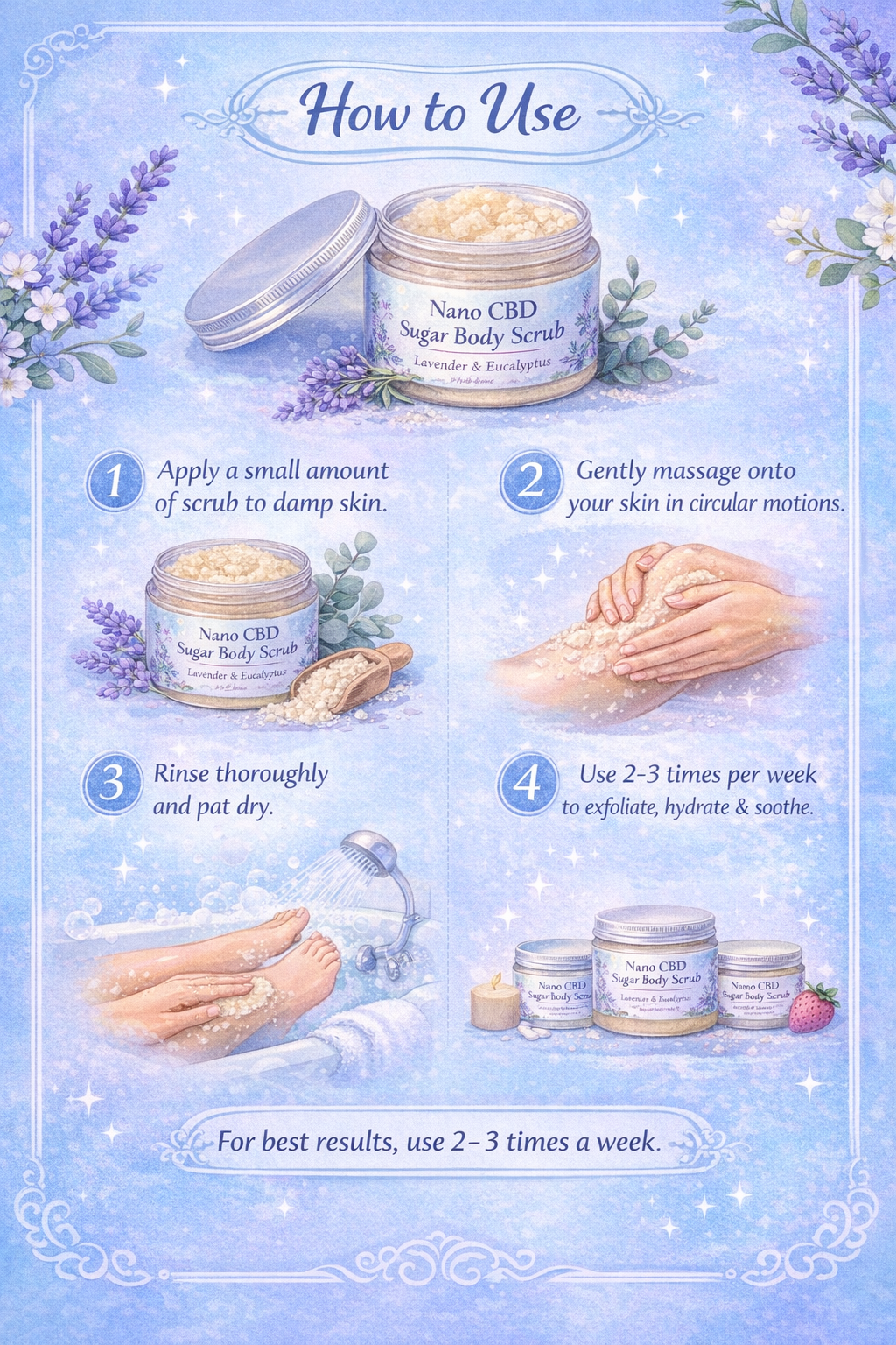 Lavender & Eucalyptus Sugar Body Scrub