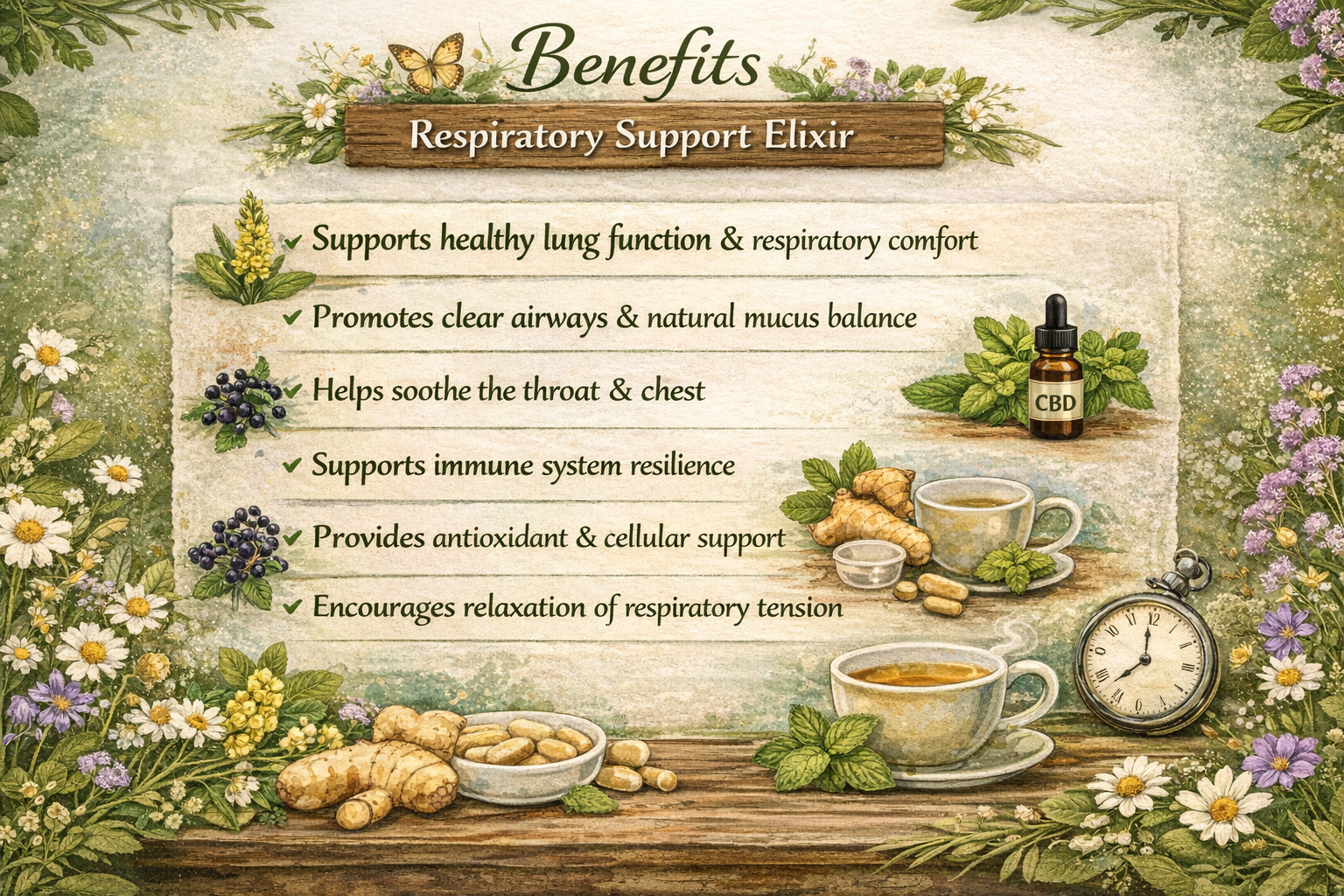 Respiratory Support Elixir